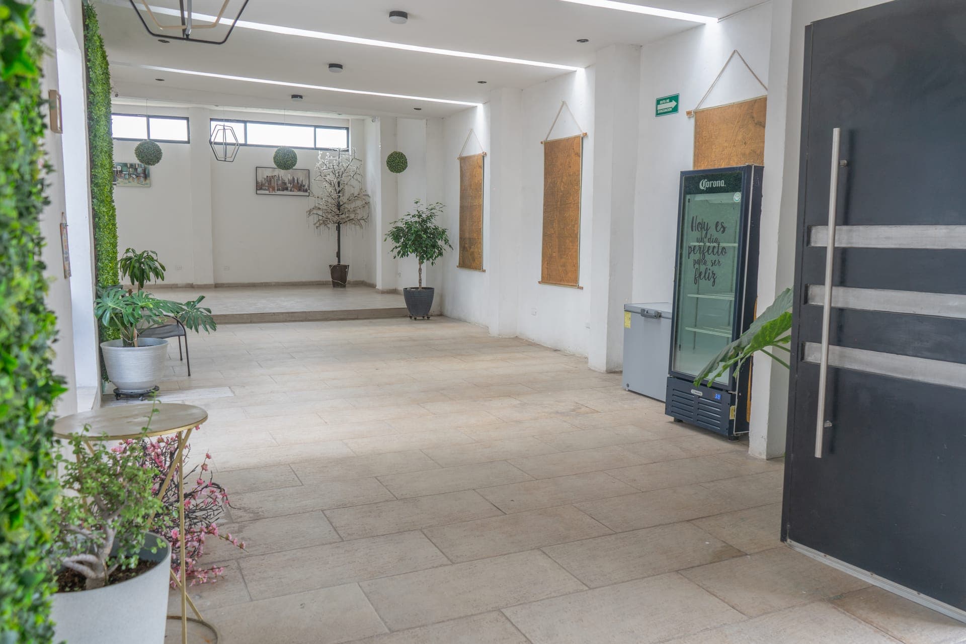 Montaje del salón para una celebración